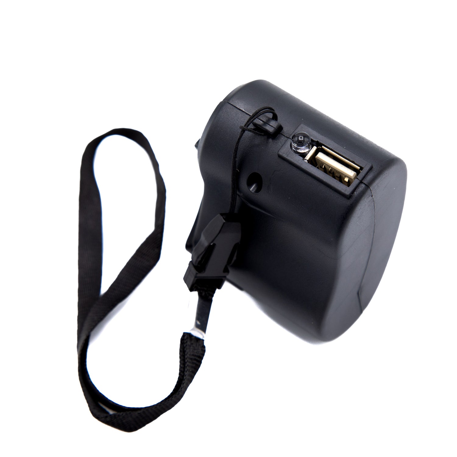 Emergency hand-crank charger