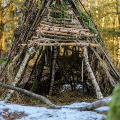 Build a Debris Hut From Scratch